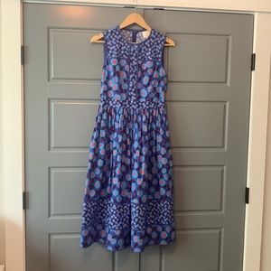Gorgeous Blue Flowered Kate Spade Dress with Pockets!